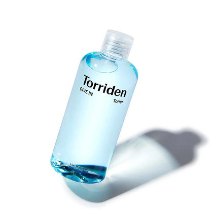 Torriden toner bottle on a white background