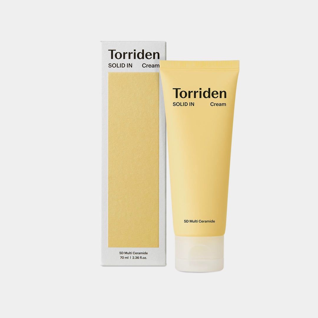 GlowMethodShop Torriden Solid in Cream tube and packaging on a white background